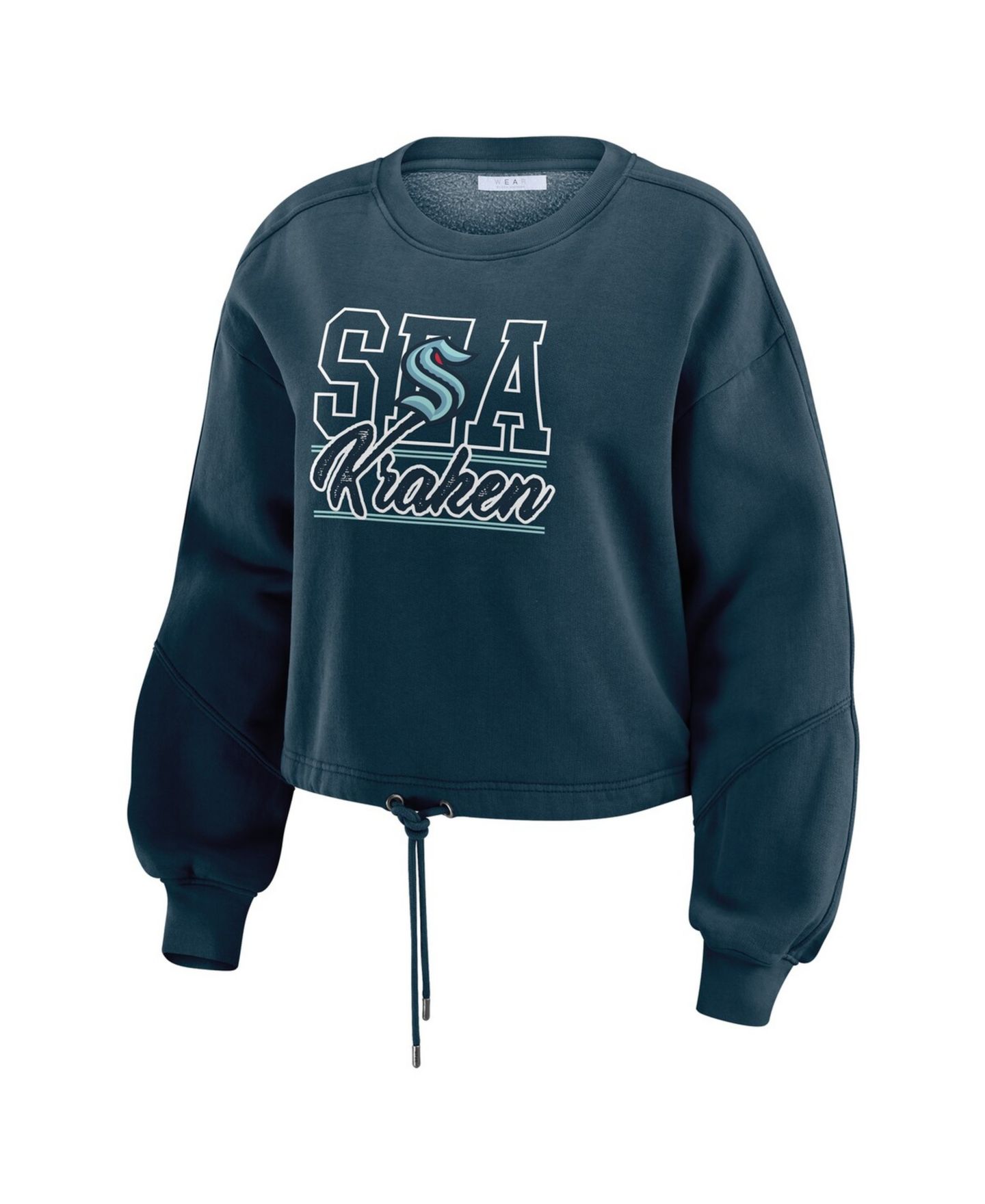 Женский домашний комплект Wear by Erin Andrews Seattle Kraken: свитшот и шорты, 2 предмета — фото 2