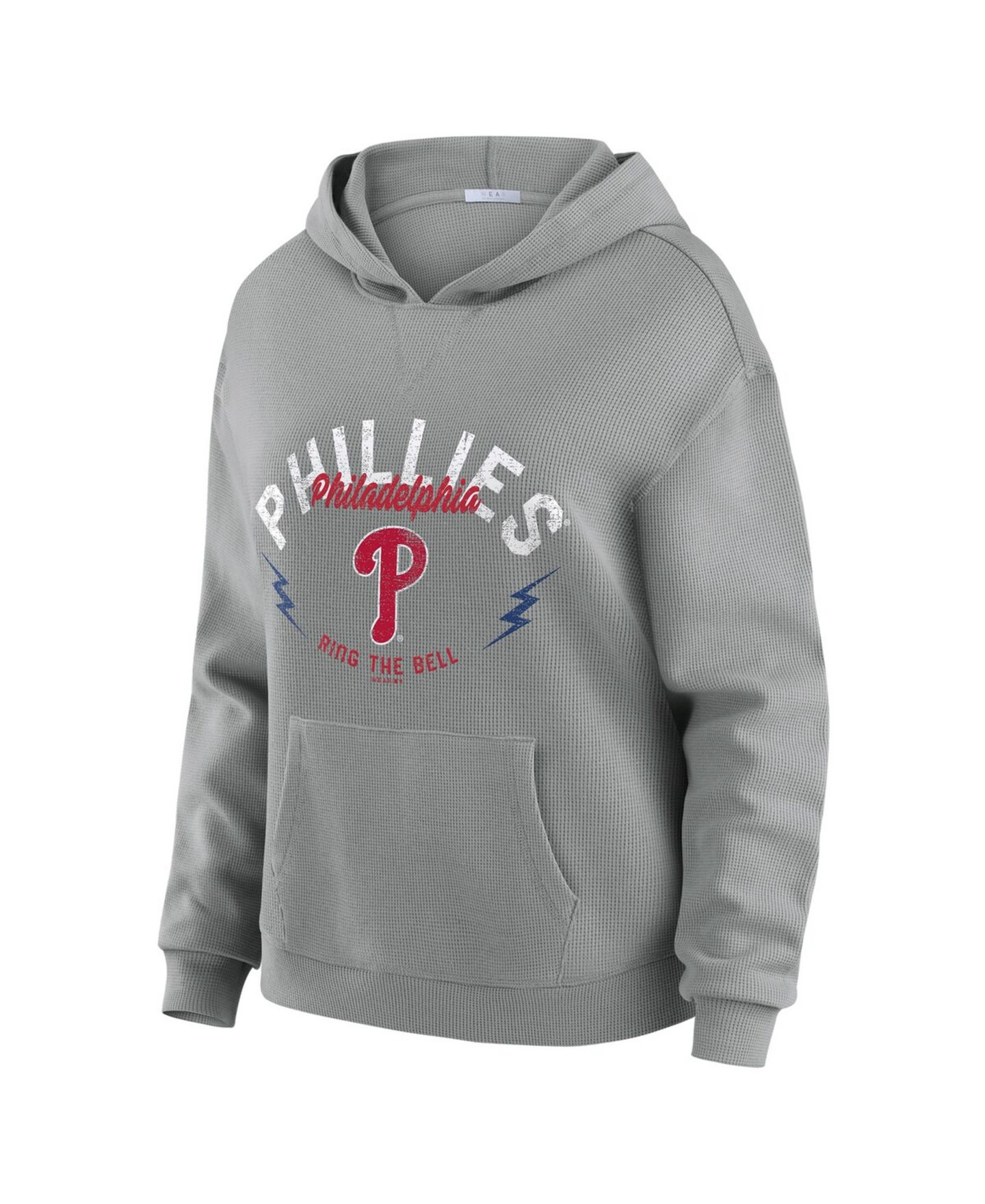 Женский комплект Wear by Erin Andrews Philadelphia Phillies: вафельный худи и брюки, серый — фото 2