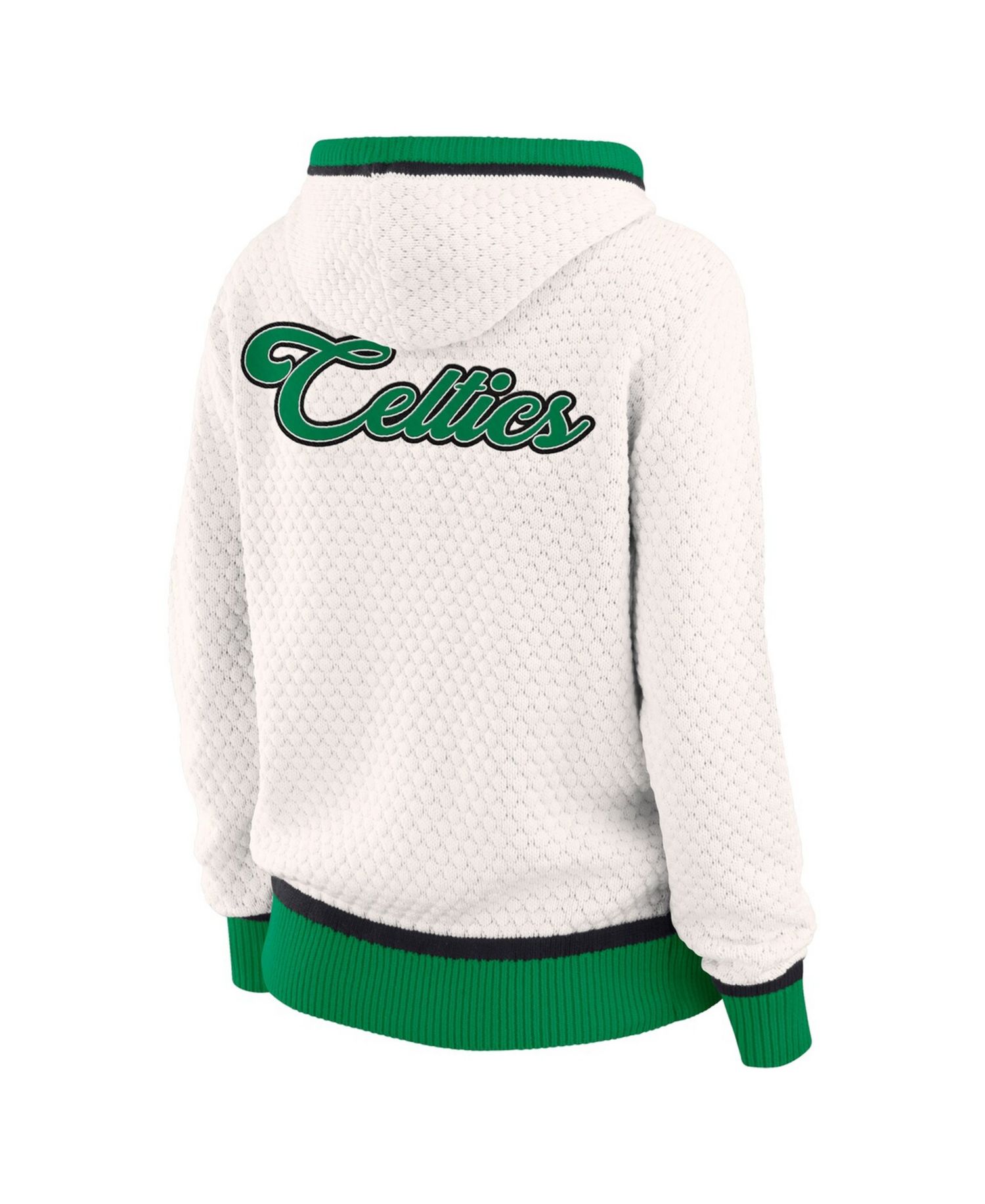 Women's Cream Boston Celtics Plus Size Hoodie