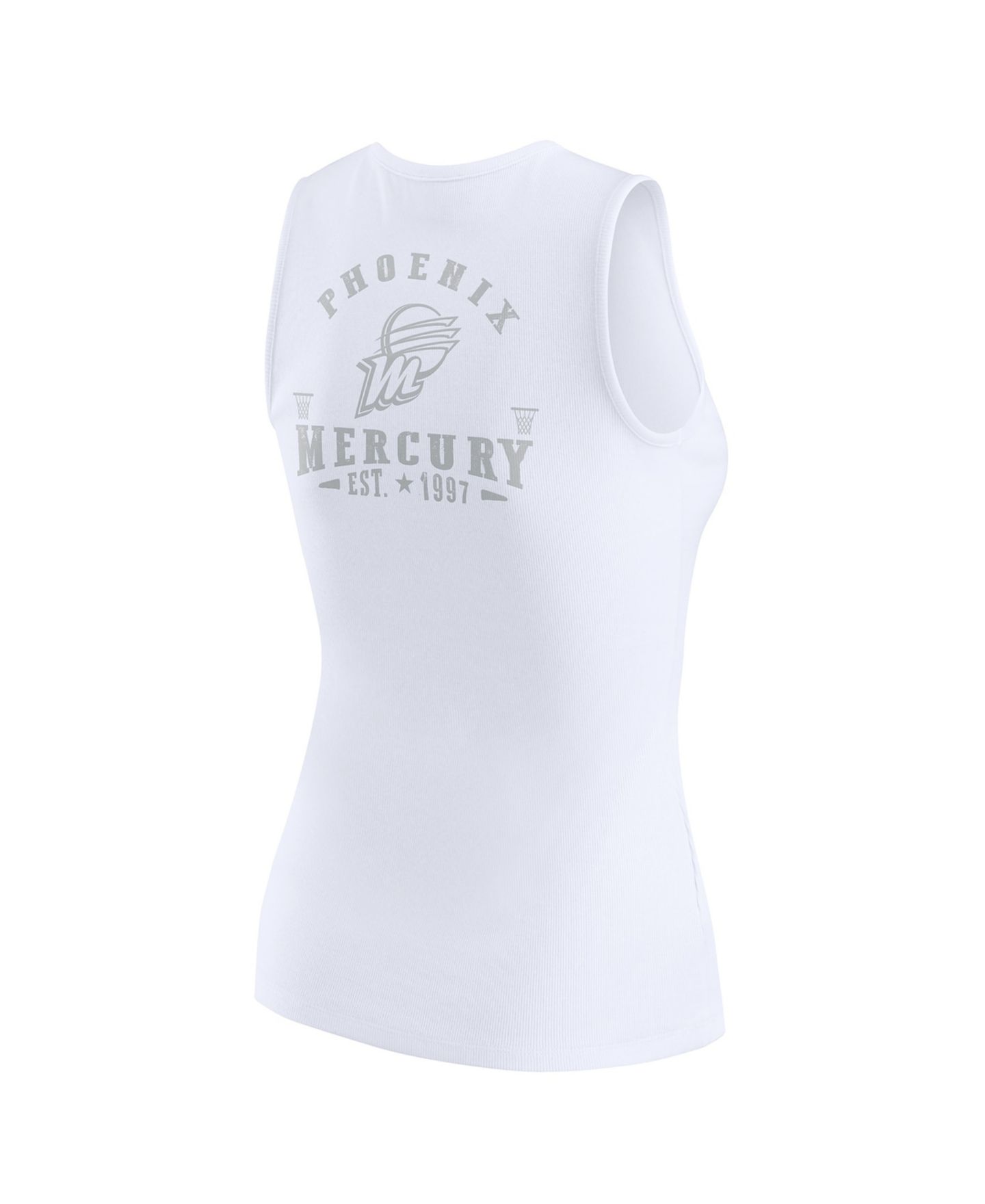 Женский топ WEAR by Erin Andrews White Phoenix Mercury Rib-Knit Henley — фото 3