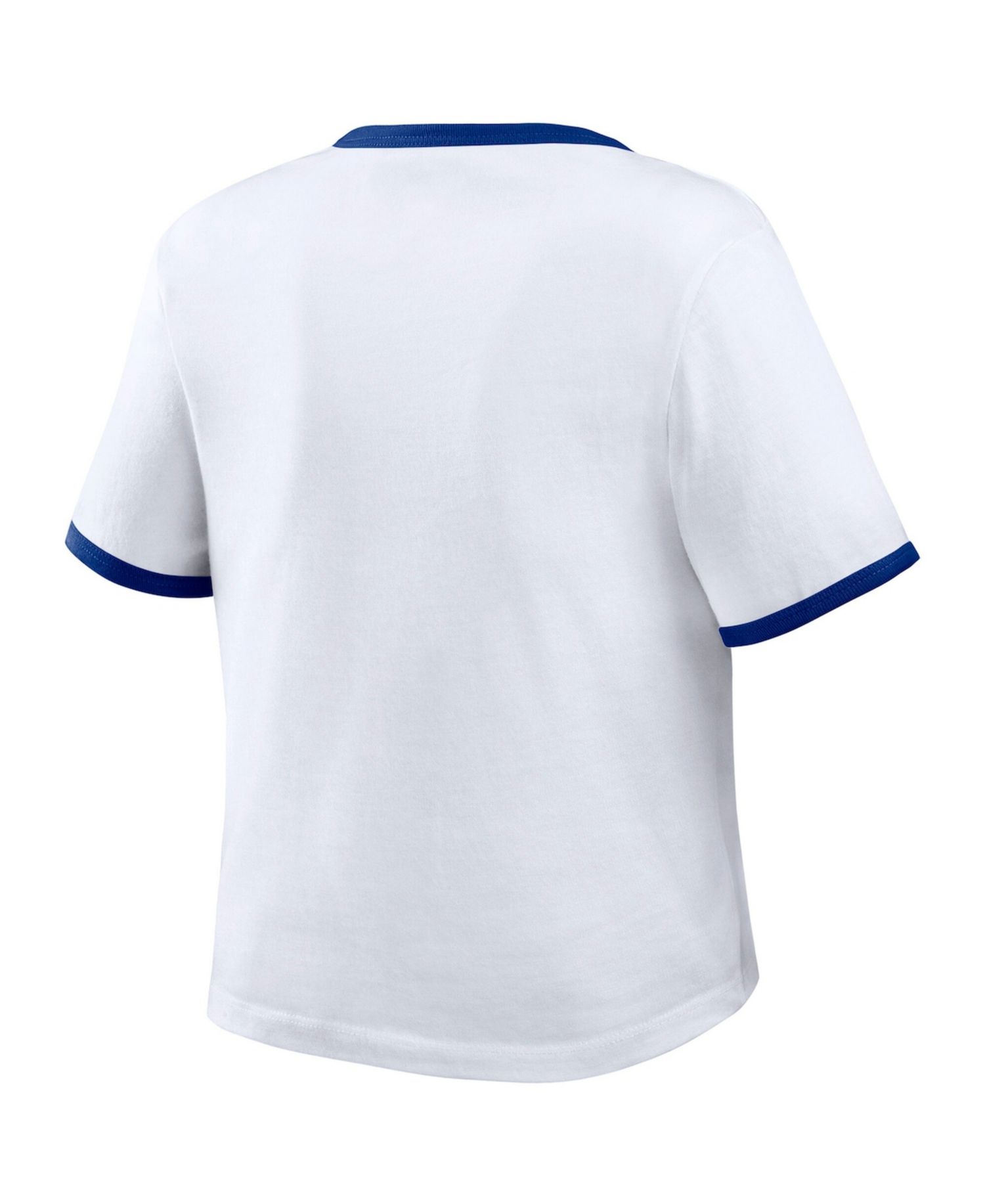Women's White Los Angeles Dodgers Ringer Baby T-Shirt