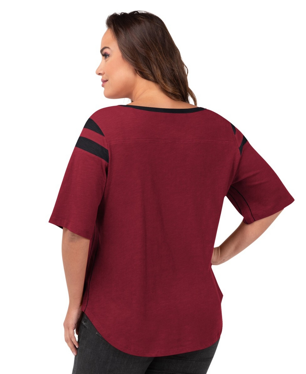 G-iii 4Her by Carl Banks Women's Cardinal Arizona Cardinals Plus Linebacker T-Shirt