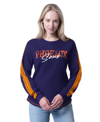 Women's Purple Phoenix Suns Advantage Tri-Blend Long Sleeve T-Shirt