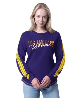 Women's Purple Los Angeles Lakers Advantage Tri-Blend Long Sleeve T-Shirt
