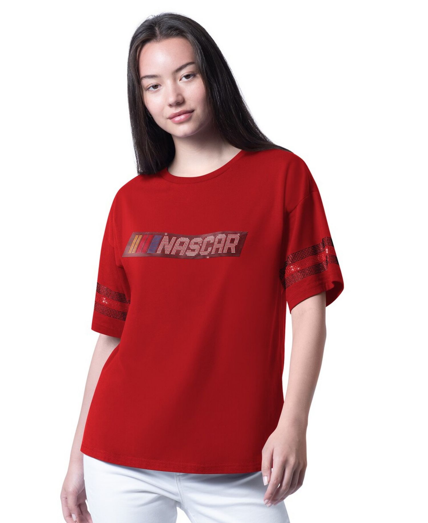 Women's Red NASCAR Fan Catch T-Shirt