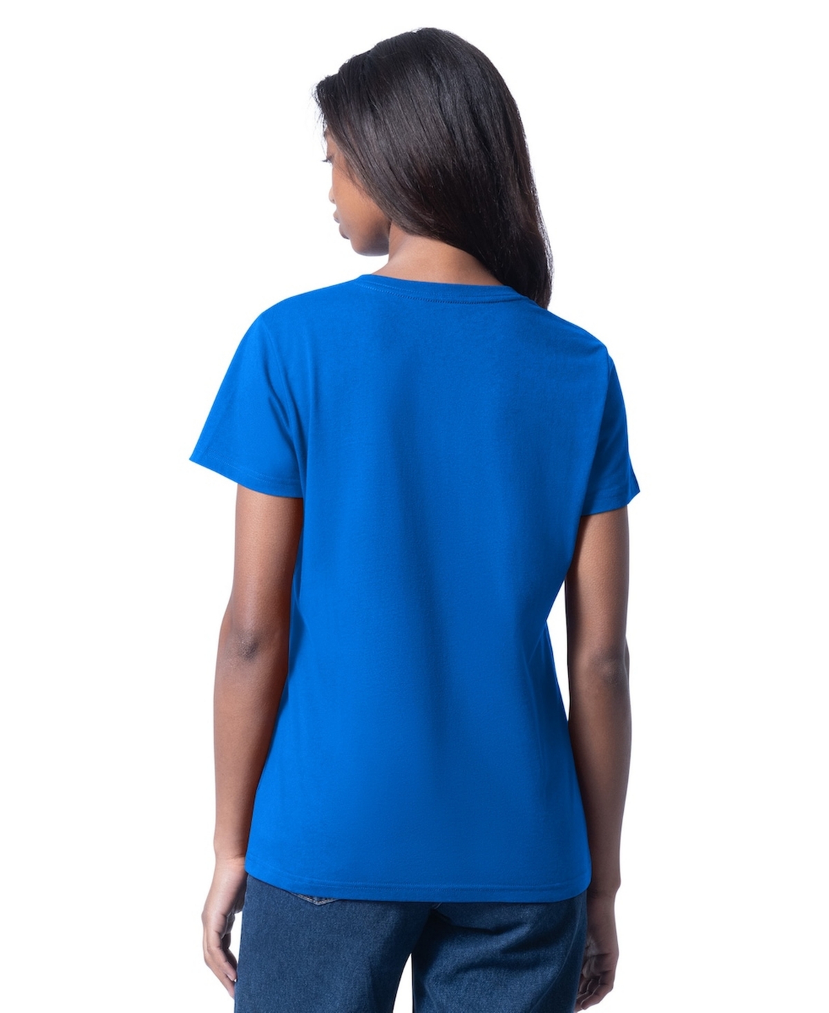 G-iii 4Her by Carl Banks Women's Blue Nascar Cheer Dance V-Neck T-Shirt