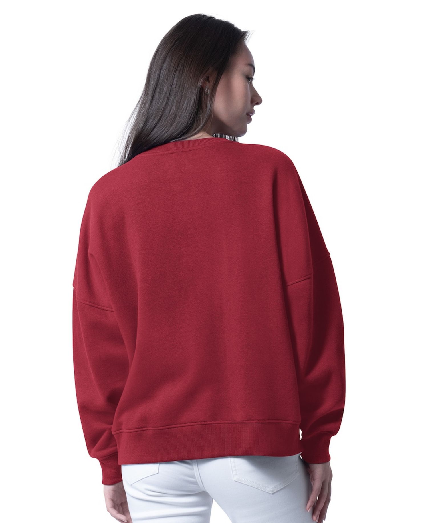 Women's Cardinal Arizona Cardinals Oversized Feud Sweatshirt