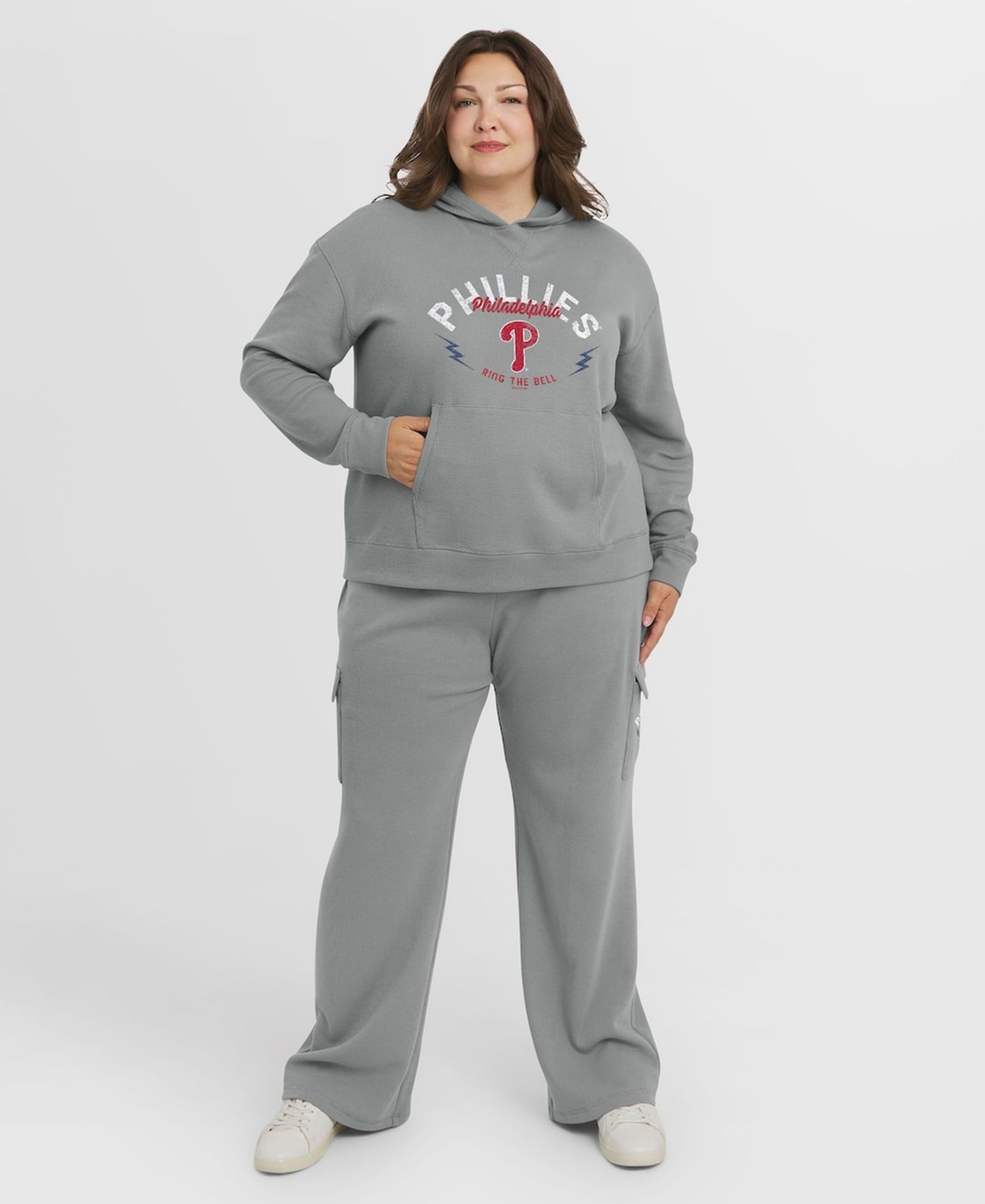 Женский комплект Wear by Erin Andrews Philadelphia Phillies: худи и брюки, большой размер — фото 1