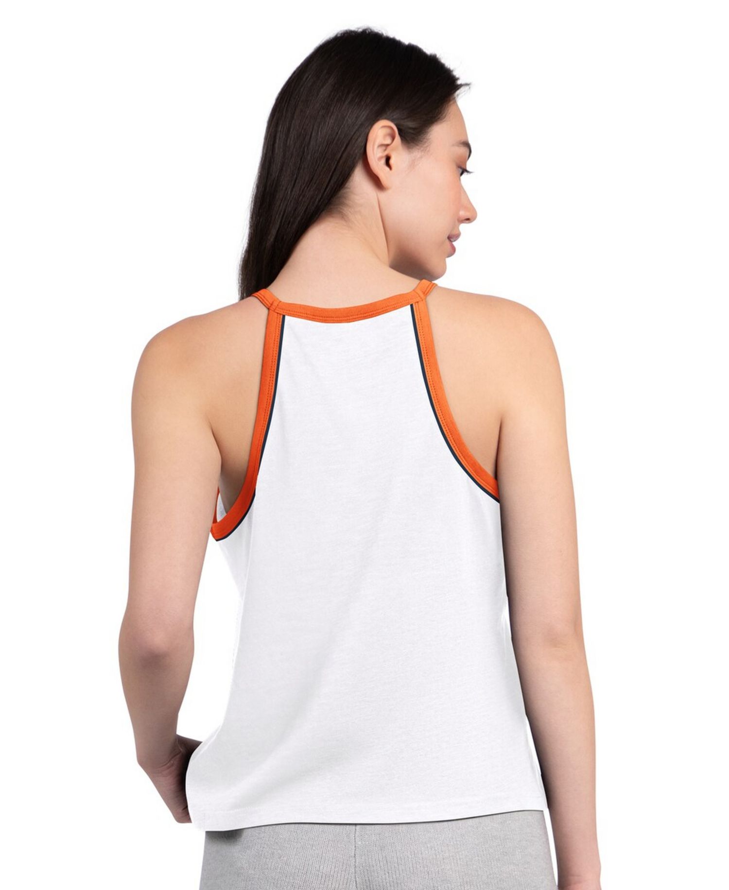 Women's White Denver Broncos Redemption Win Slub Tank Top