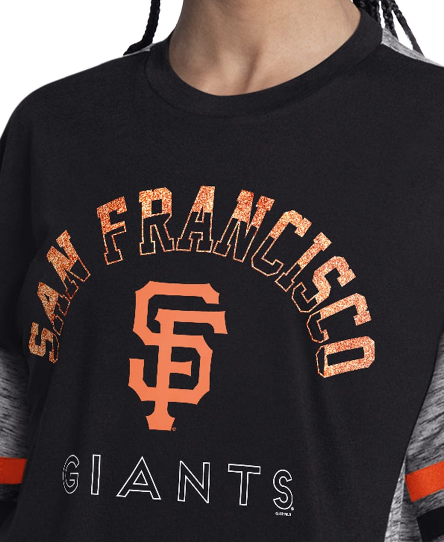 Women's Black San Francisco Giants Off-Season Oversized Top