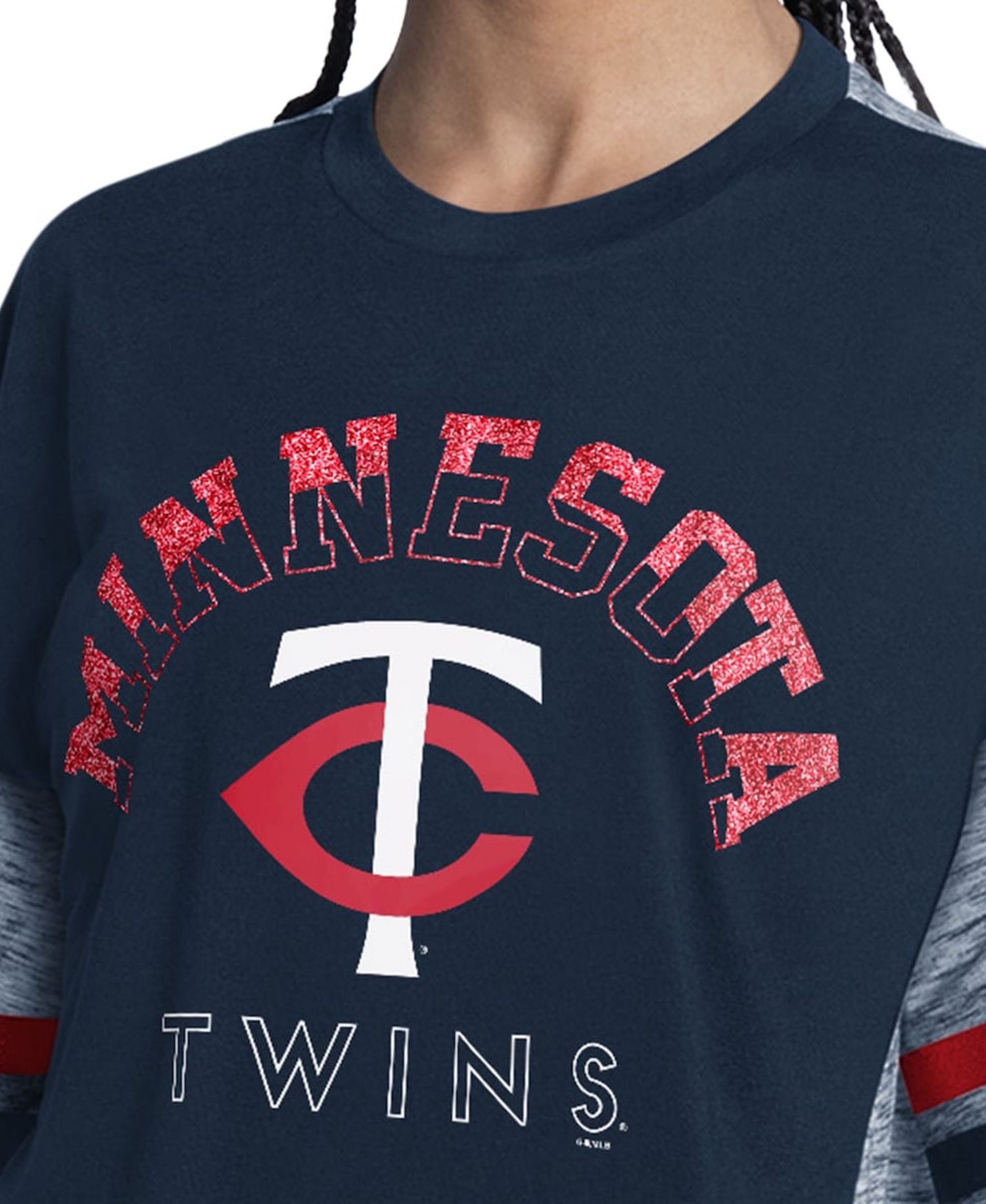 Women's Navy Minnesota Twins Off-Season Oversized Top