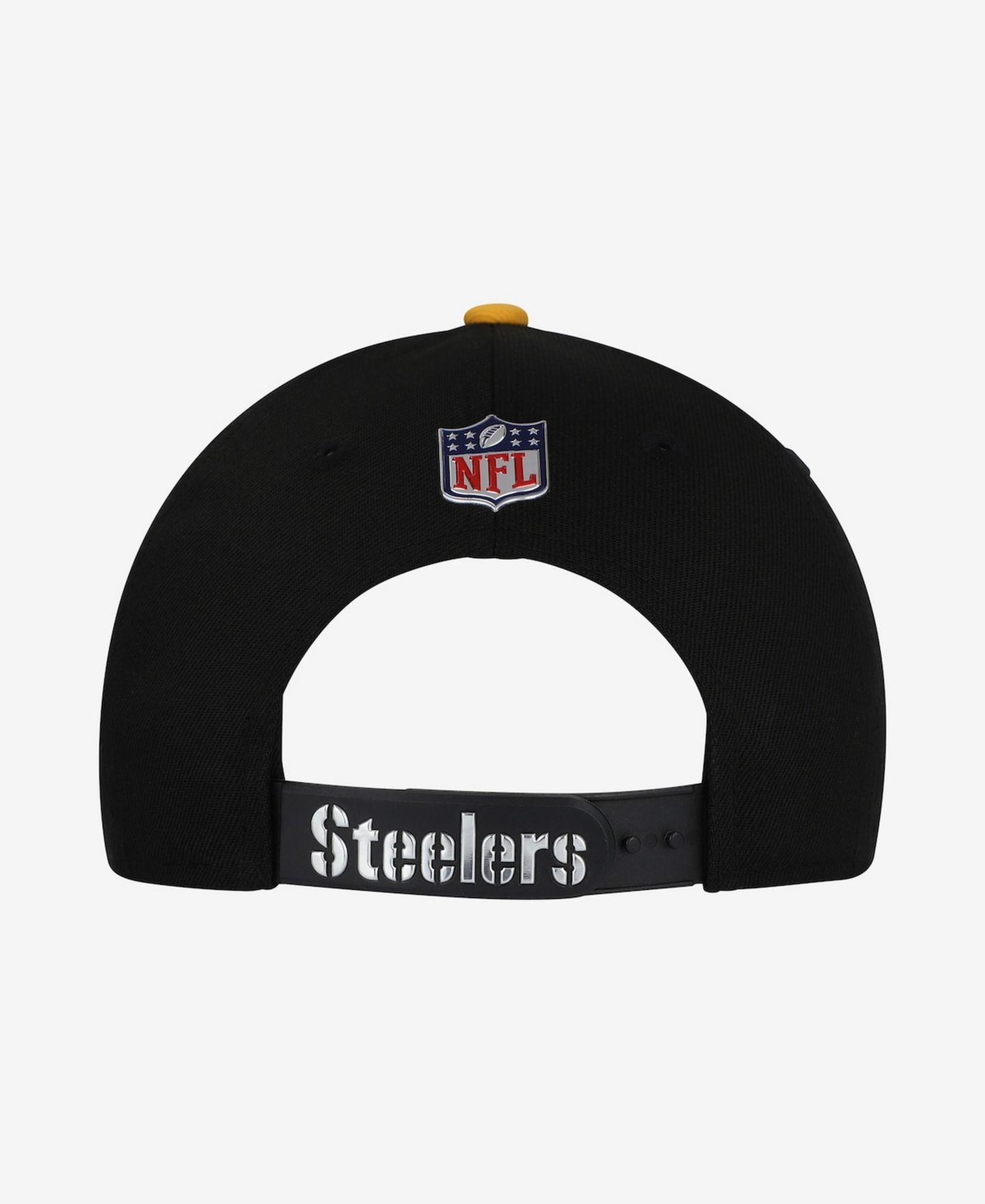 Детская кепка New Era Black/Gold Pittsburgh Steelers 2026 NFL Draft Pre-Curved 9FIFTY Snapback Hat — фото 4