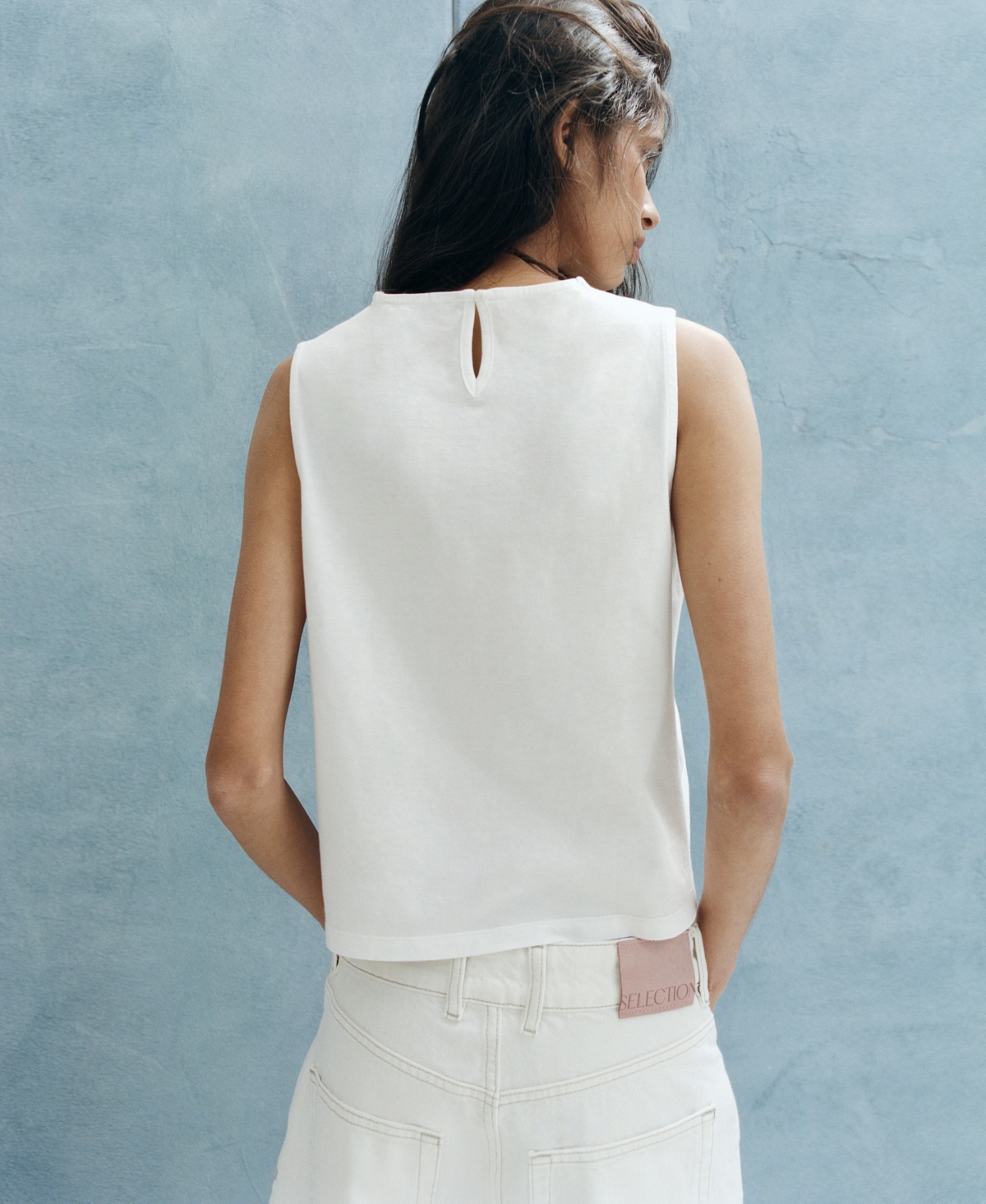 Mango Women's Openwork Embroidery Top