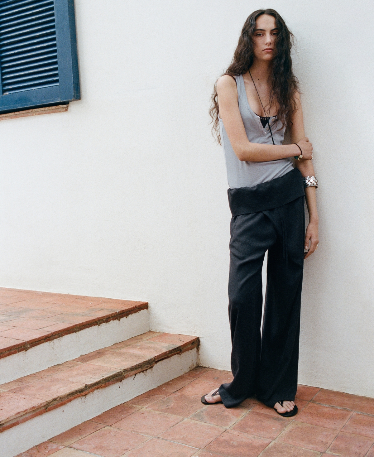 Mango 100% Lyocell Trousers In Gray