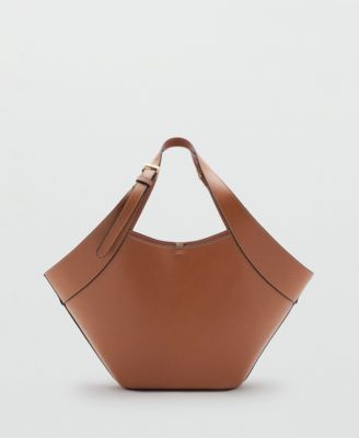 Women's Large Faux-Leather Shoulder Bag