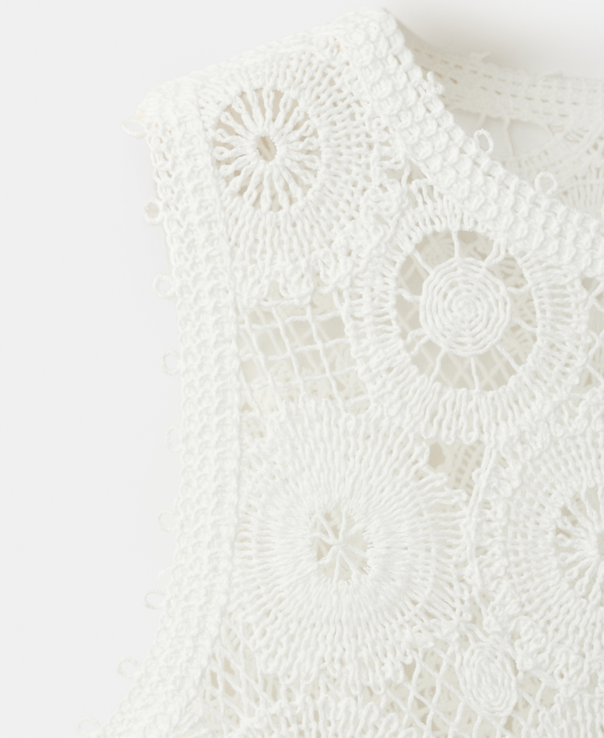 Mango Women's Lace Accents Embroidered Top