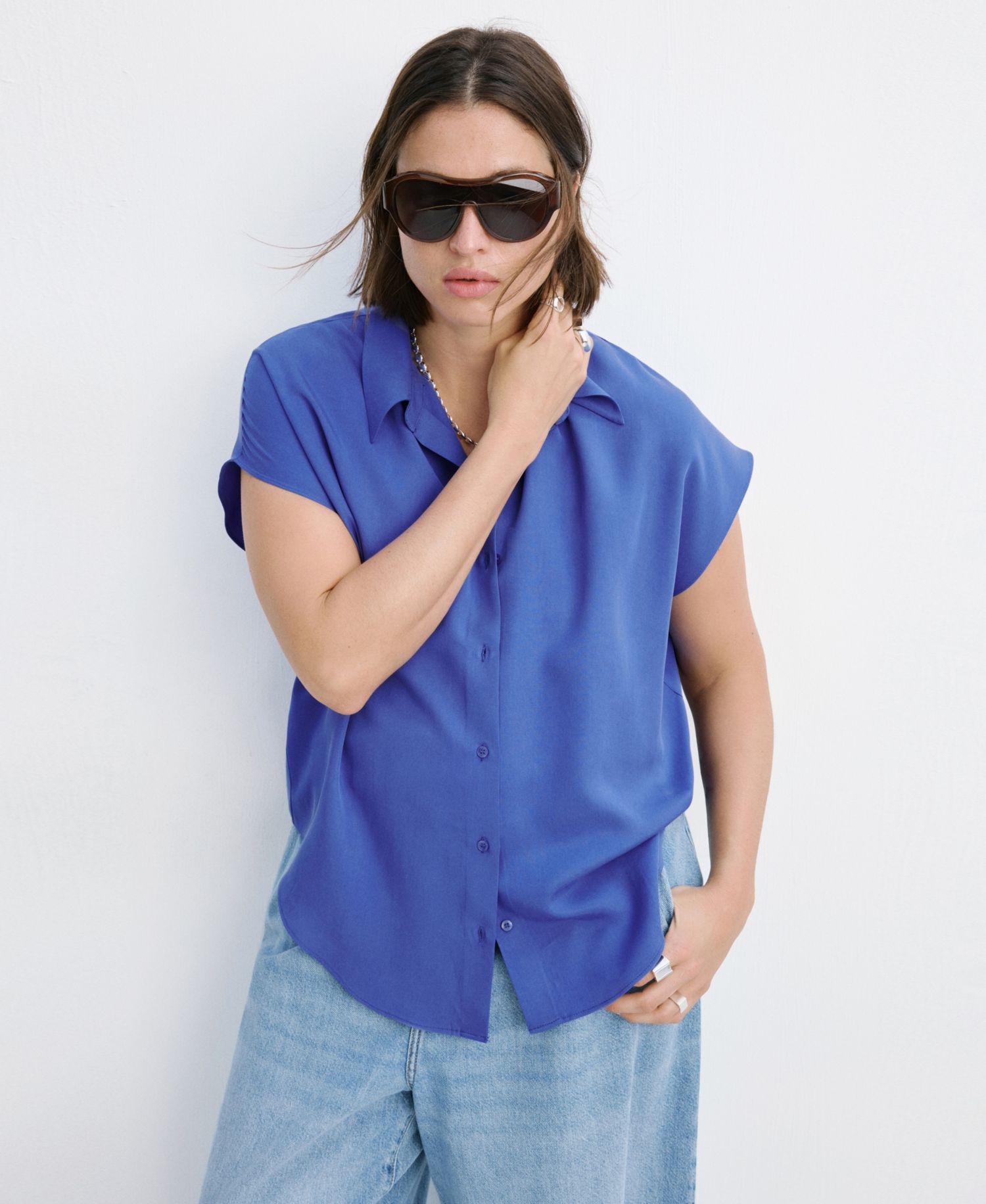 Women's Short-Sleeved Lyocell Shirt