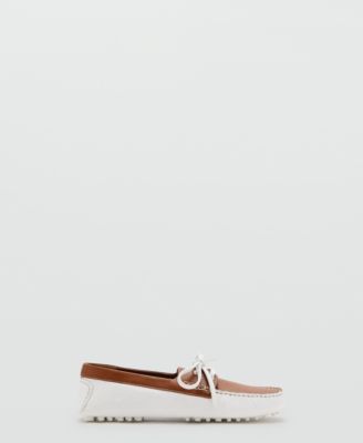 Women's Multicolor Leather Boat Shoes