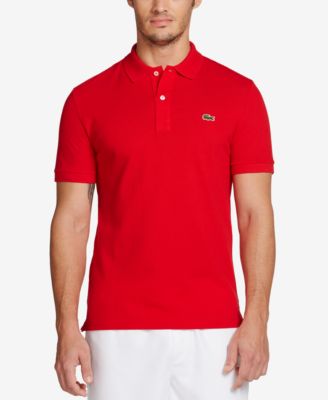 lacoste maroon polo shirt