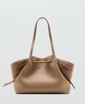 Women's Large Faux-Leather Shoulder Bag