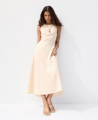 Women's A-Line Linen Dress