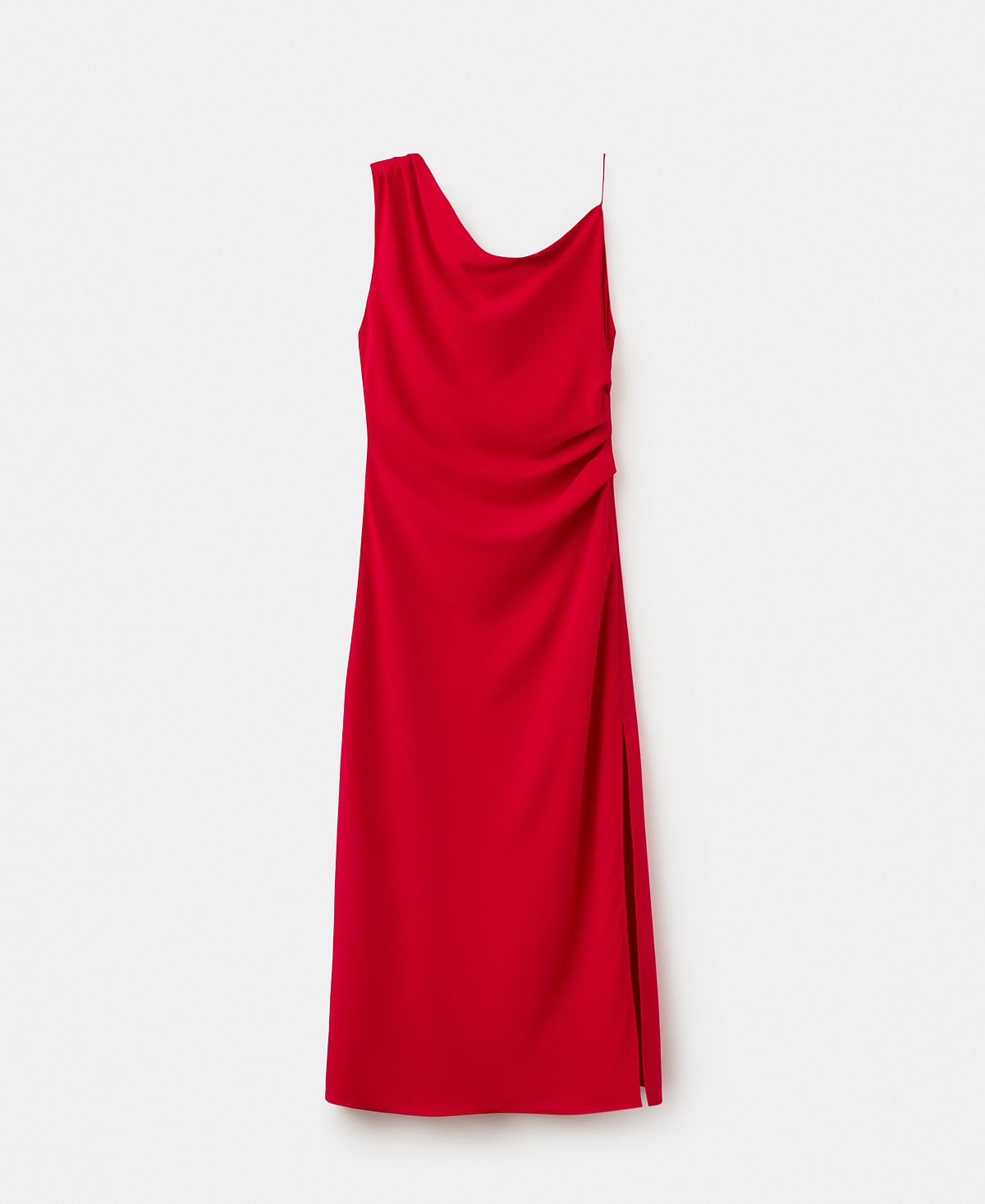 Mango Women's Side Ruched Asymmetric Dress view 5 — MAYCSS fashion products
