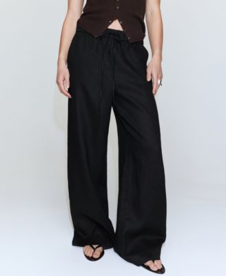 Women's Buttons Linen Pants