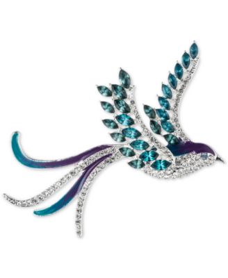 Gold-Tone Crystal Bird Pin, Created for Macy's