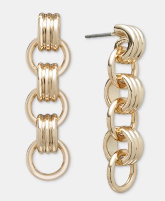 Linked Linear Drop Earrings