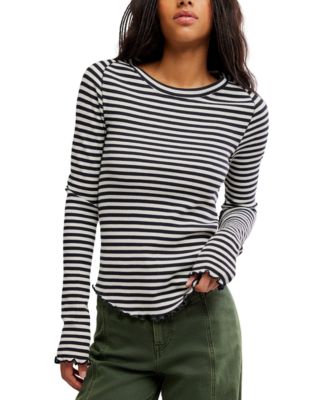 Women's We The Free Easy Does It Long-Sleeve Striped T-Shirt