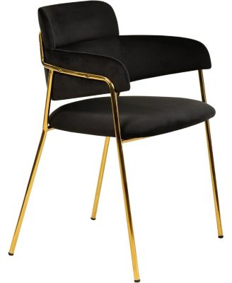 Axis Dining Chair, Velvet Upholstery with Stainless Steel Legs, Accent Side Chair for Modern Home, Kitchen and Dining