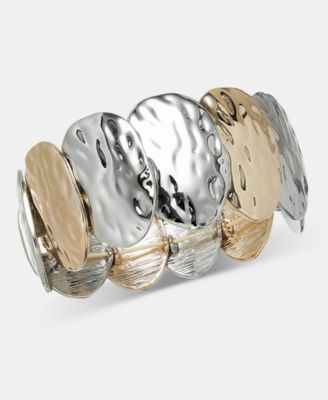 Sculptural Disc Stretch Bracelet