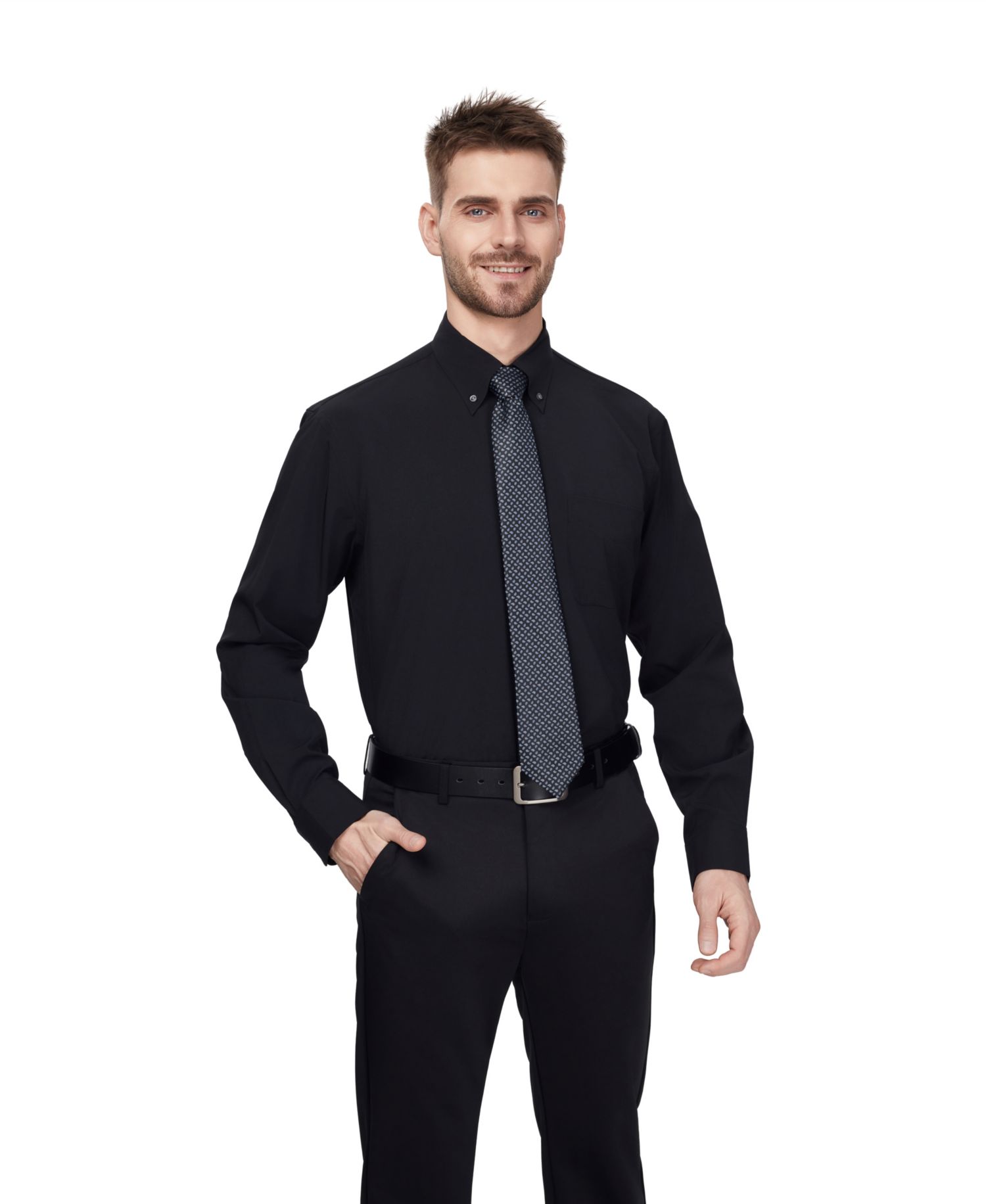 Men's Regular-Fit Long-Sleeve Dress Shirt
