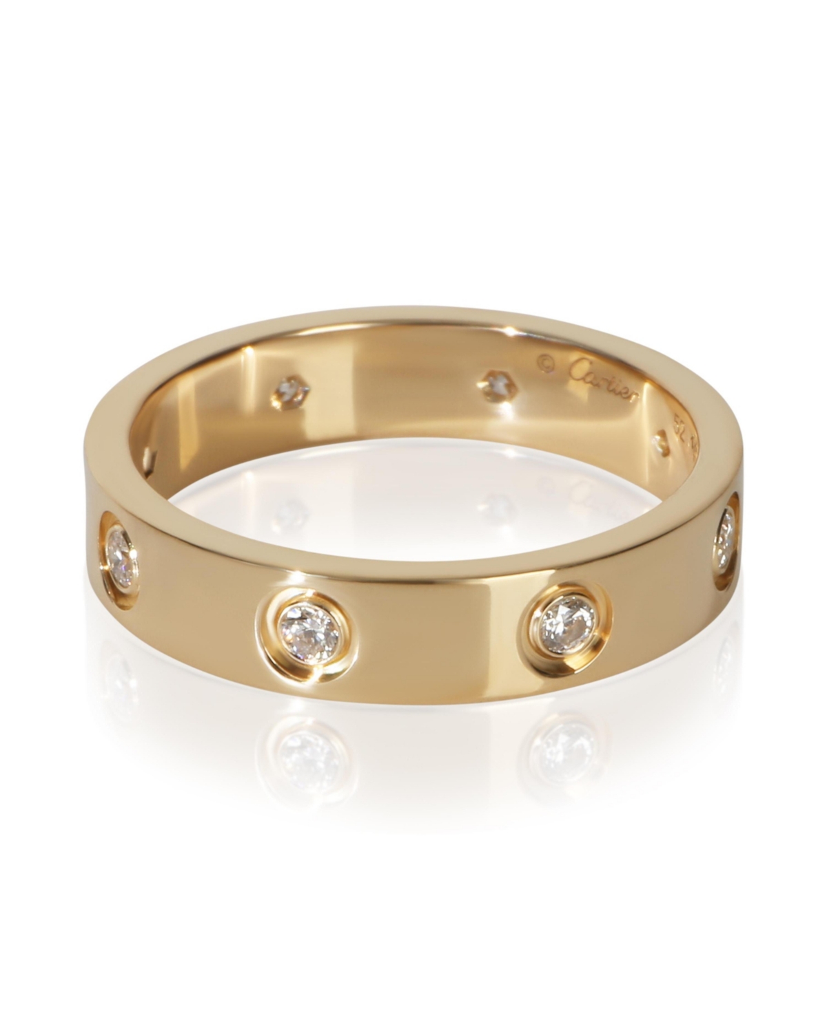 Pre-Owned Cartier Yellow Gold Diamond Small Model Love Ring