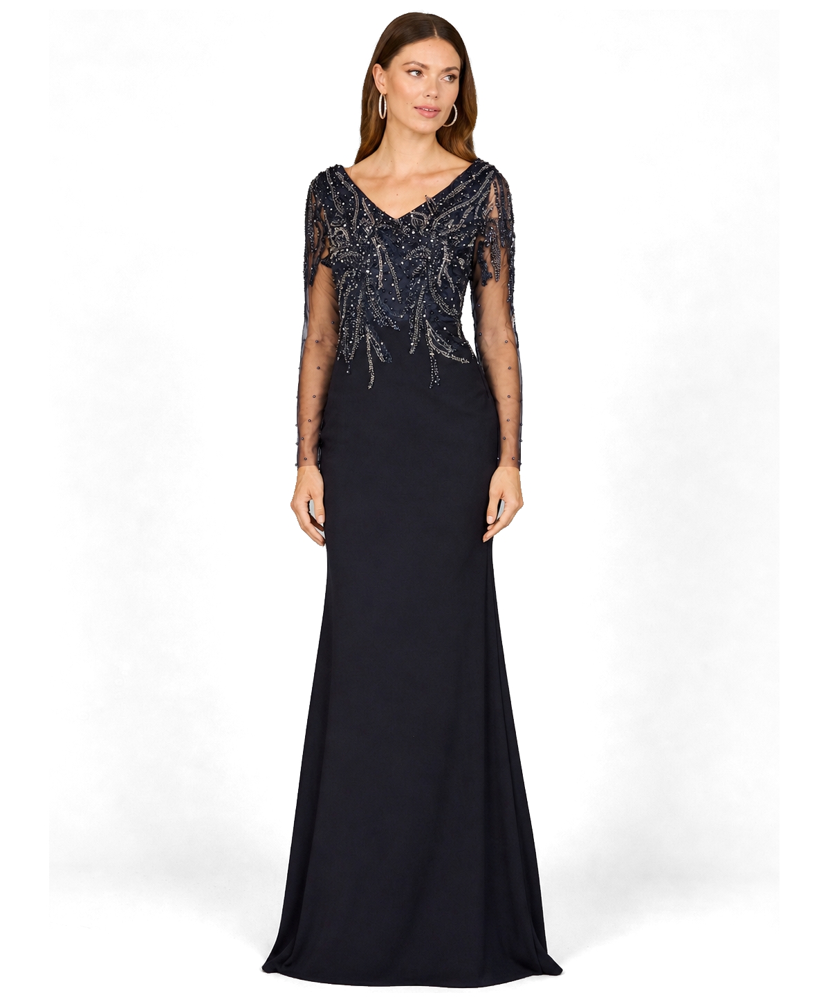 Lara Women's Long Sleeve Knit Gown