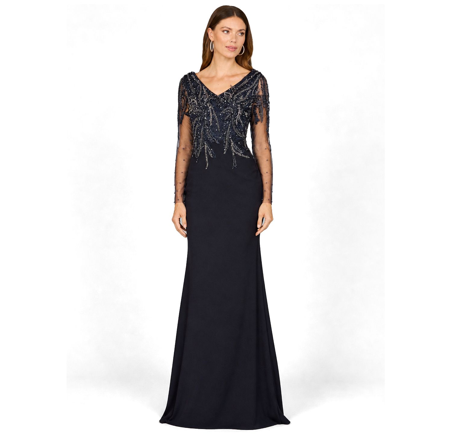 Women's Long Sleeve Knit Gown
