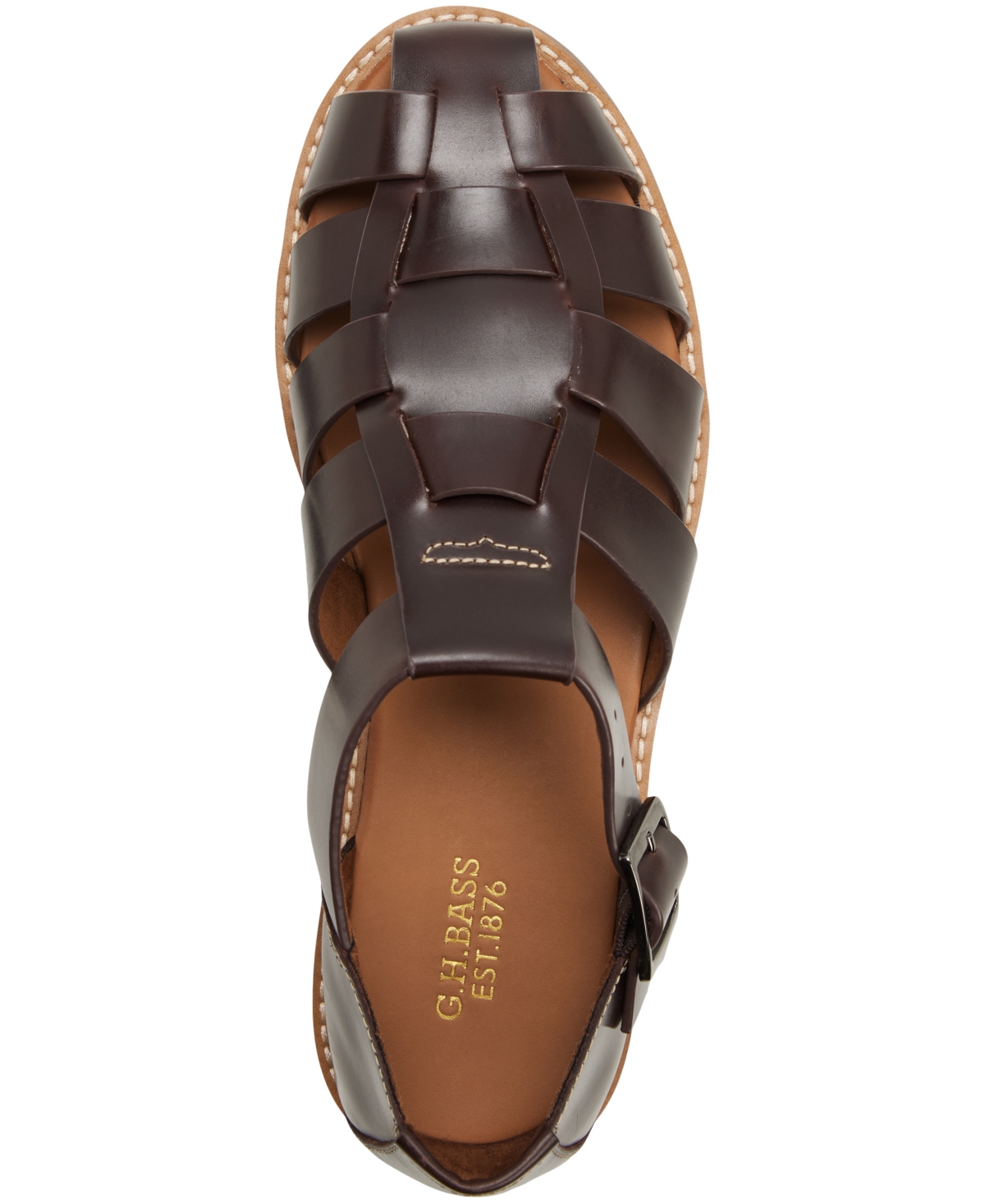 Gh Bass Men's Classic Fisherman Silhouette Reed Sandals