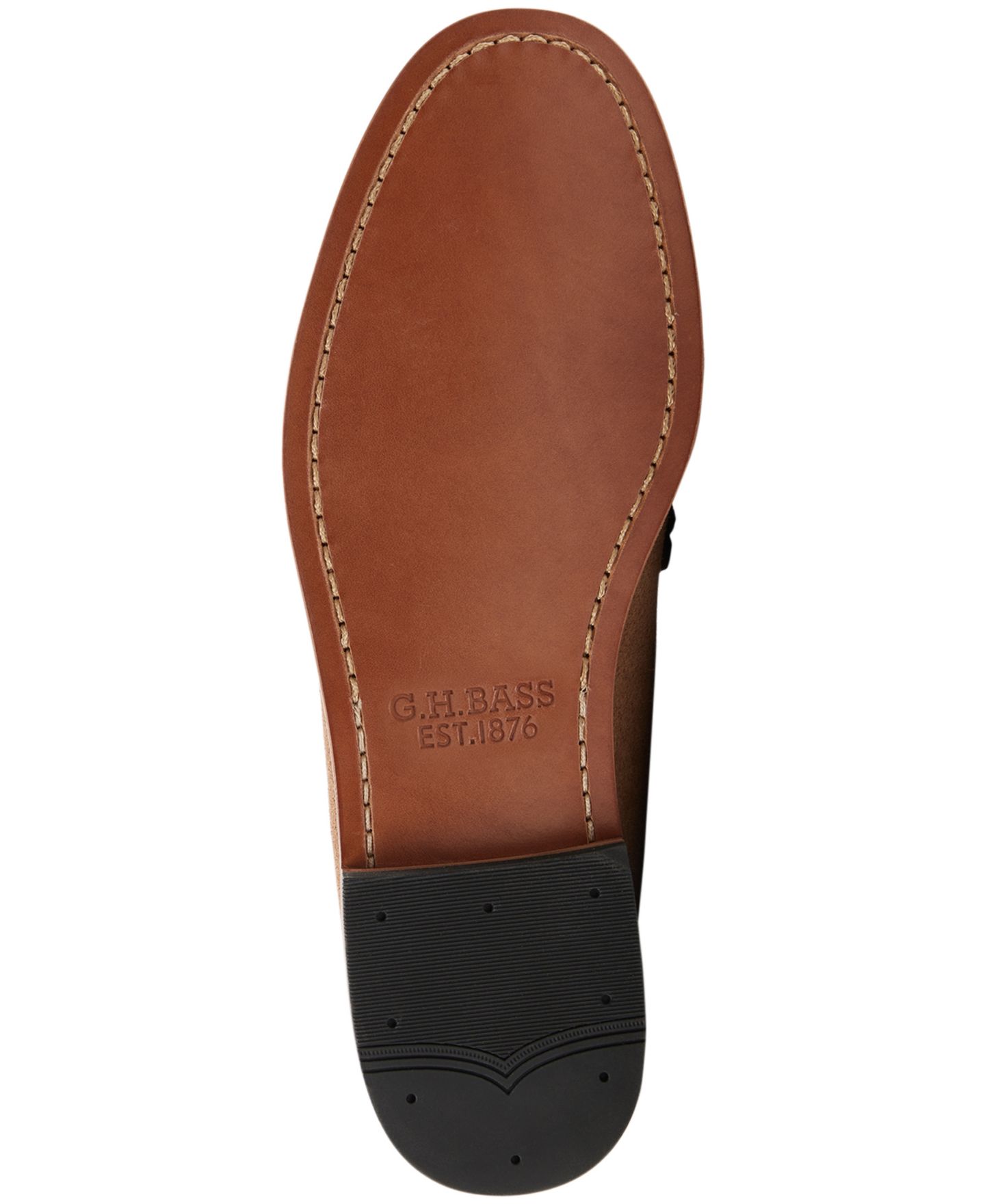 Мужские туфли G.H.BASS Larson Classic Suede Penny, цвет: Устричный — фото 5