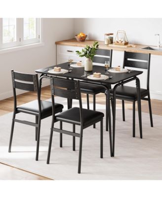 Dining Table for 2, Small Table and Chairs Set of 2, Square Dinette Set for 2, 3 Piece Kitchen & Dining Room Sets