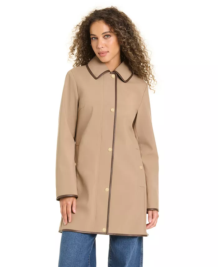 Women's Zip-Up Buttoned Softshell Coat - thumbnail 7