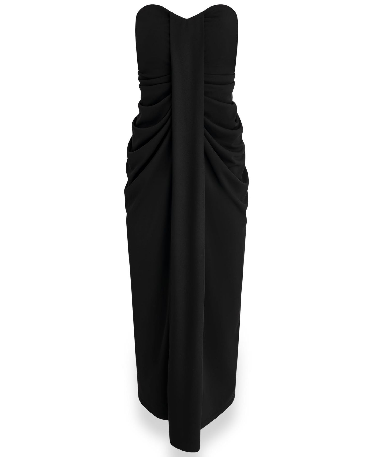 Женское платье Donna Karan New York Petite Strapless Sweetheart Maxi, цвет: Чёрный — фото 6