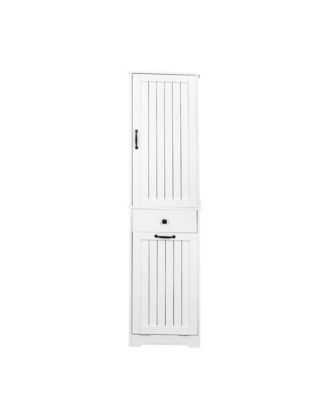Laundry Cabinet Linen   Bathroom Storage Saving with 1 Storage Cabinet and 1 Drawer for Bathroom Kitchen
