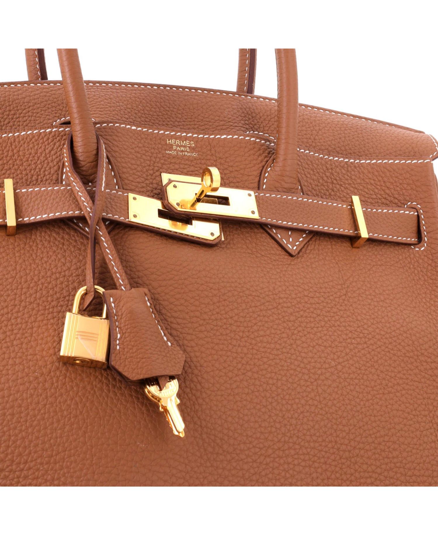 Birkin 30 Handbag Brown Togo with Gold Hardware