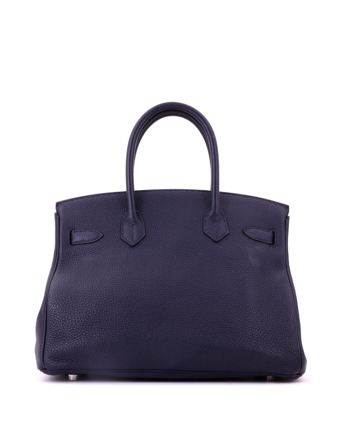 Pre-Owned HERMES Birkin 30 Handbag Verso Togo with Palladium Hardware