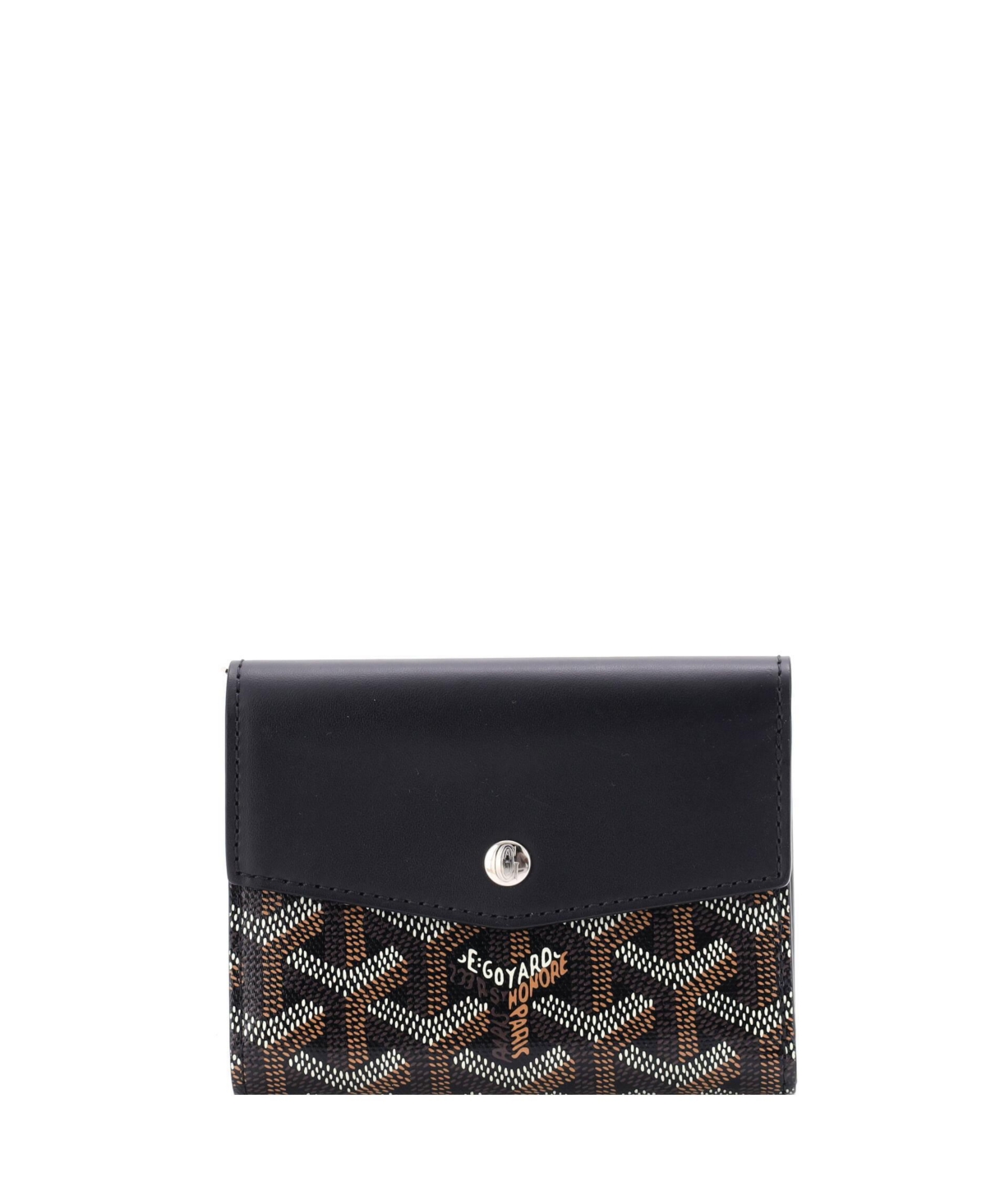 Pre-Owned Goyard Compact Saint Gabriel Wallet Coated Canvas and Leather