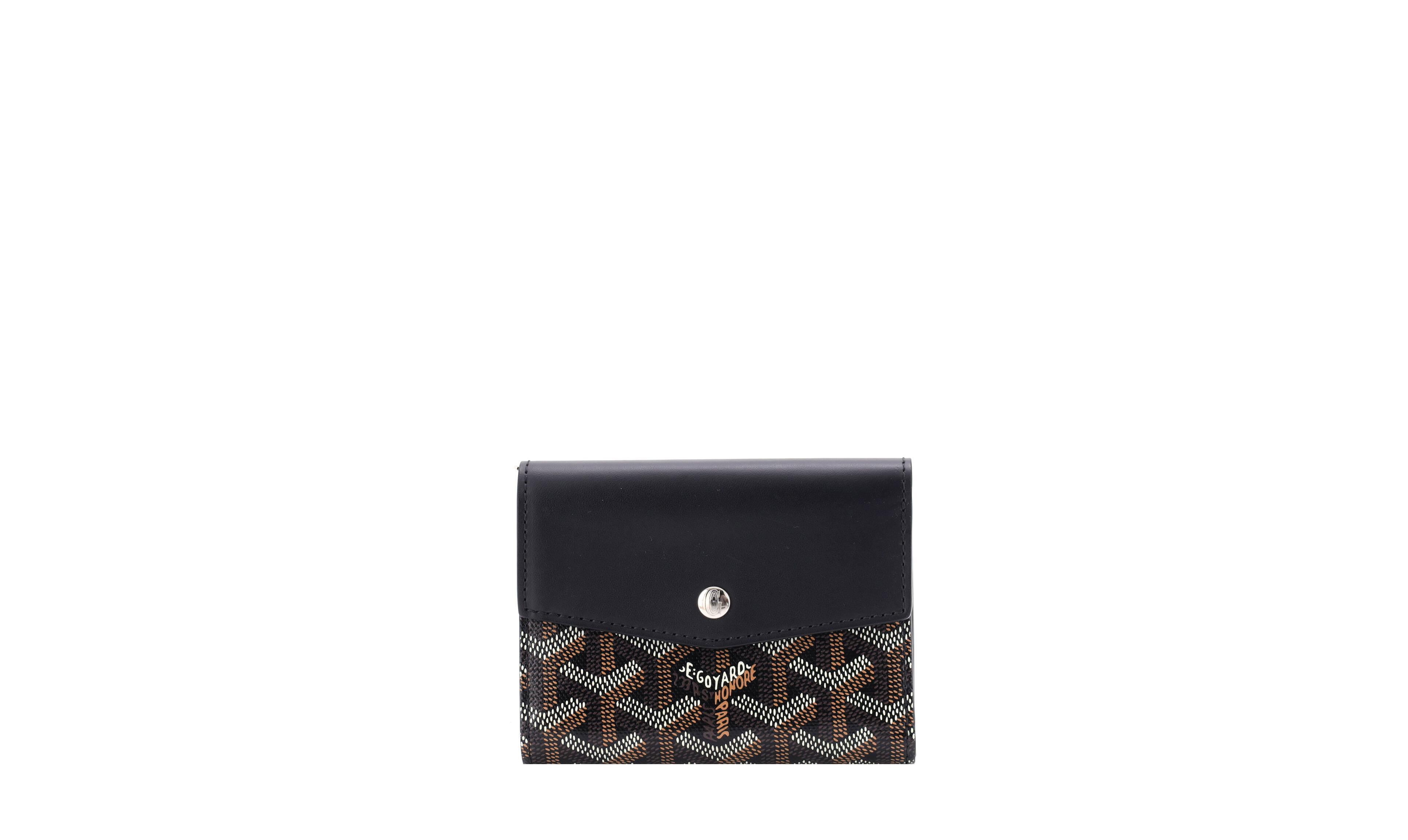 Pre-Owned Goyard Compact Saint Gabriel Wallet Coated Canvas and Leather
