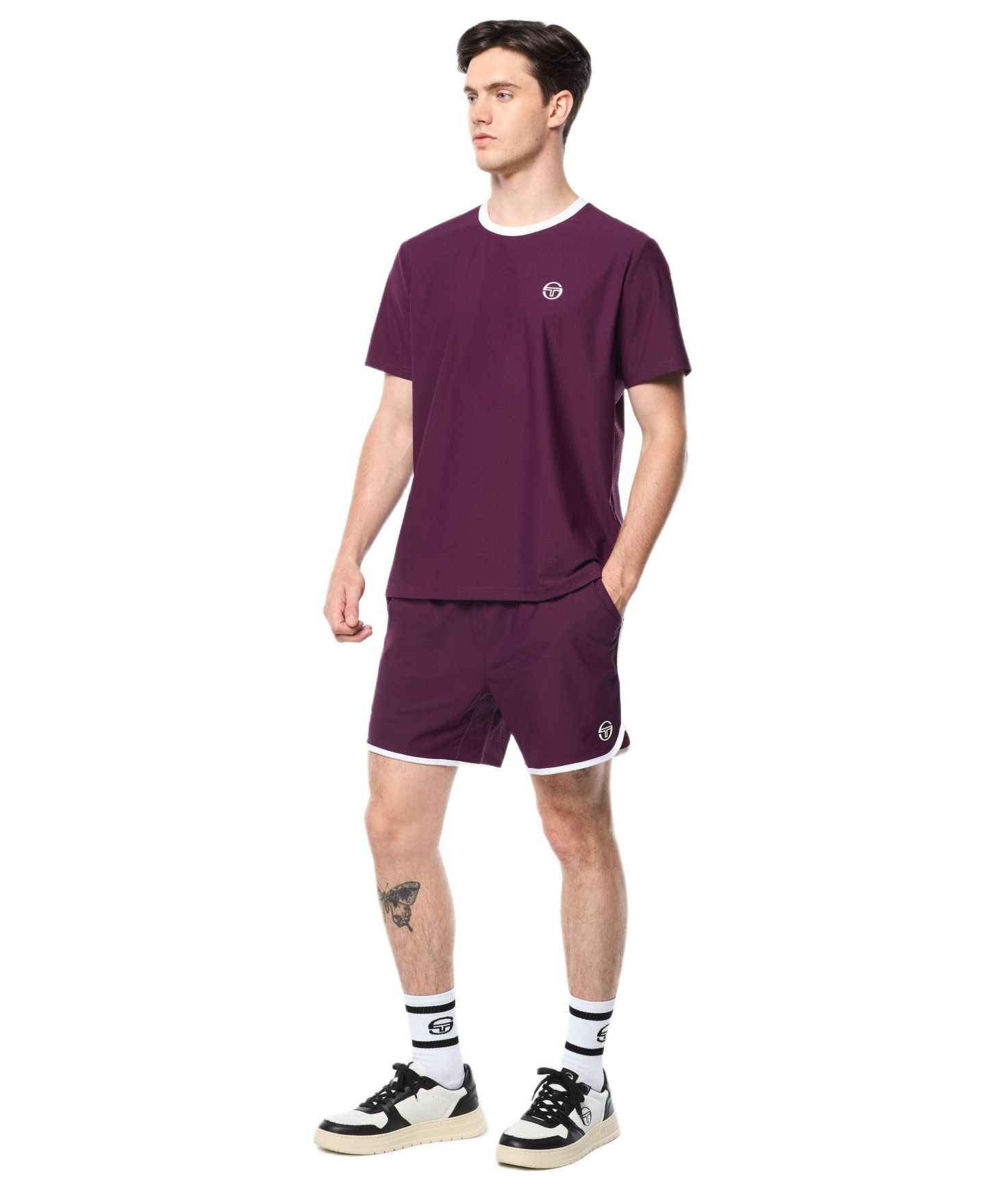 Мужская футболка Sergio Tacchini Grata Active, цвет: Фиолетовый — фото 3