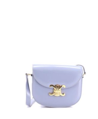 Triomphe Besace Clea Flap Bag Leather