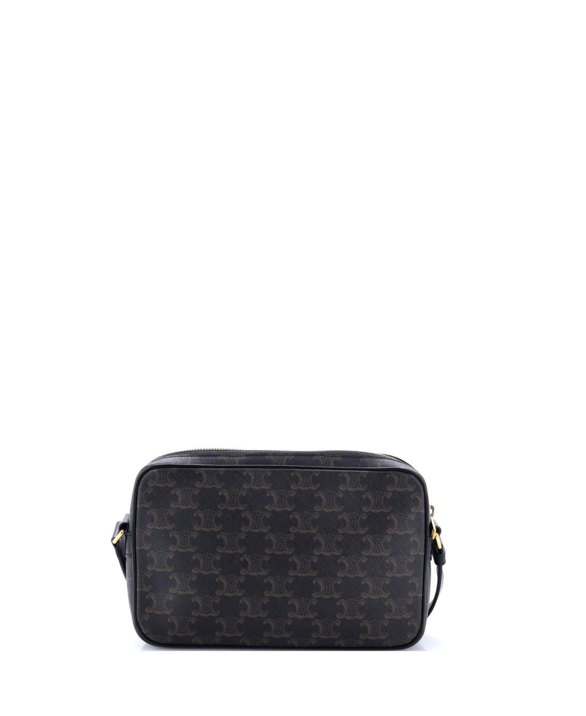 Pre-Owned Celine Medium Logo Messenger Bag Triomphe Coated Canvas