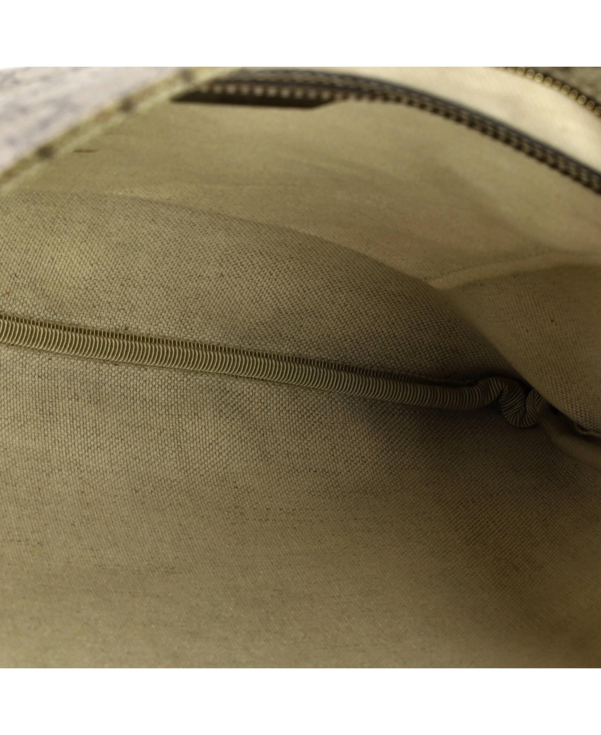 Pre-Owned Gucci Large Zip Top Messenger Bag Gg Coated Canvas